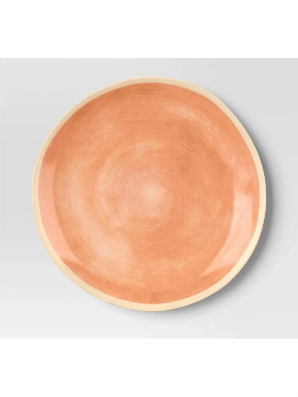 Set of 4 Threshold Dinner Plate bamboo Melamine peach tan ORANGE 10.5